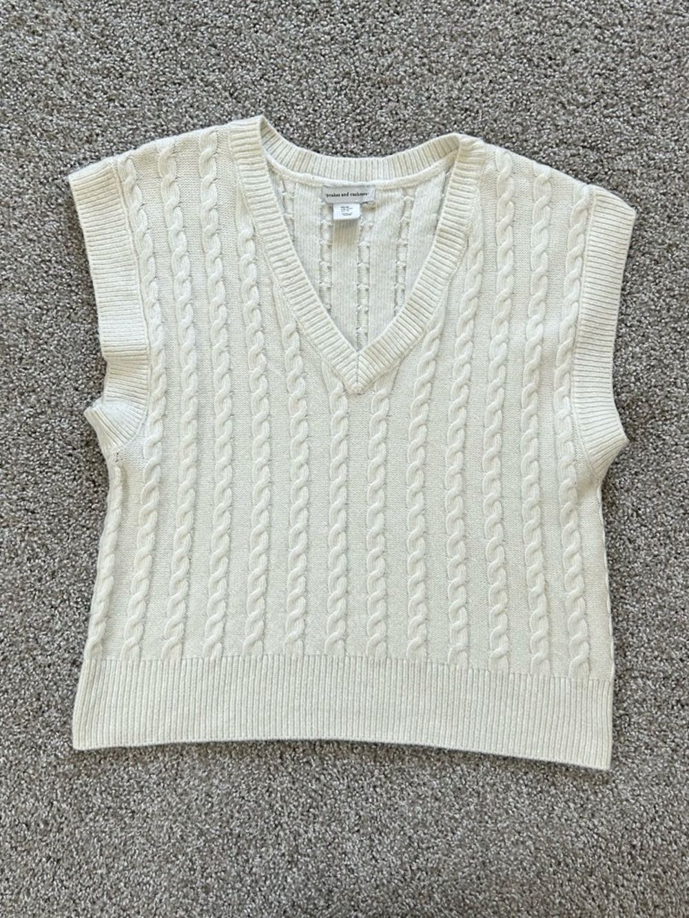 cable knit sweater